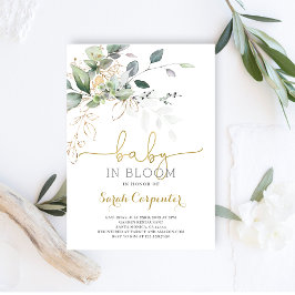 Einladung von Baby in Bloom