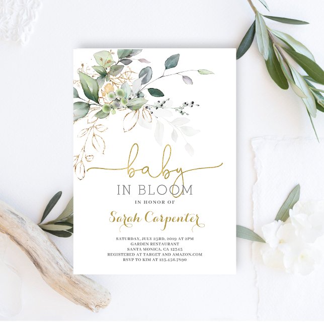 Einladung von Baby in Bloom (Von Creator hochgeladen)