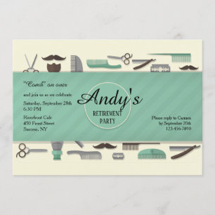 Einladung von Barberwerkzeugen