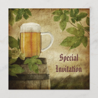 Einladung von Bier