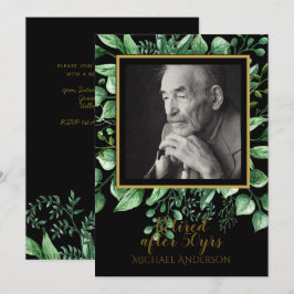 Einladung von Black Gold-Blätter zur Foto-Rückgabe