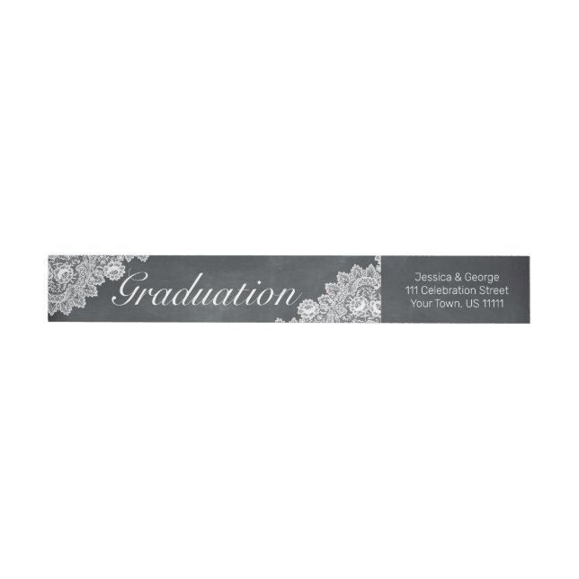 Einladung von Blackboard & White Lace Abschluss (Person)
