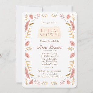 Einladung von Blätter und Berries