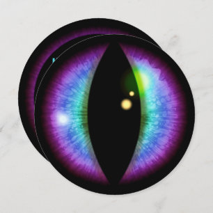 Einladung von blauen und Lila Drachen