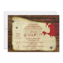 Einladung von Bloody Hand-Halloween-Party