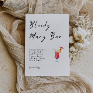 Einladung von Bloody Mary Bar Bridal