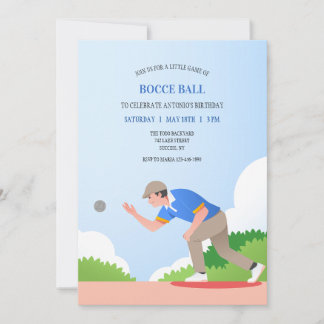 Einladung von Bocce Ball