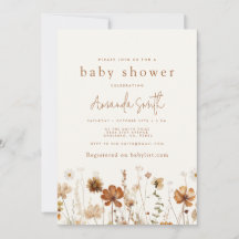 Einladung von Boho Fall Baby Shower