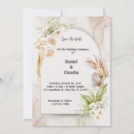 Einladung von Boho Floral Arch