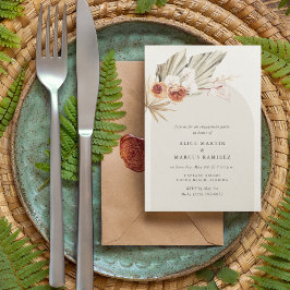 Einladung von Boho Floral Engagement