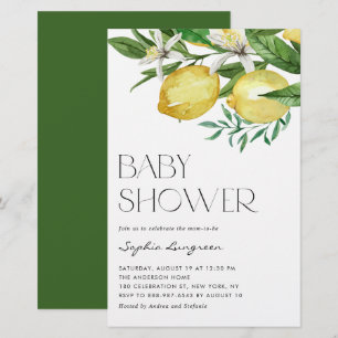 Einladung von Boho Lemon und Blooms Baby Shower