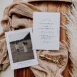 Einladung von Boho Minimalistisch Hochzeit<br><div class="desc">Diese minimalistische,  zeitlos elegante Hochzeitseinladungskarte ist ein modernes Design. Editieren Sie die meisten Formulierungen und alle Farben,  um diese minimale Hochzeit laden zu Ihrem Event und persönlichen Stil. Wählen Sie einfach in der Symbolleiste "Bearbeiten mit dem Entwurfstool" aus:)</div>