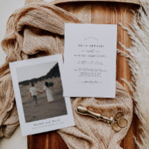 Einladung von Boho Minimalistisch Hochzeit