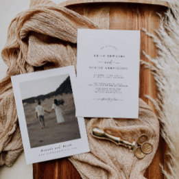 Einladung von Boho Minimalistisch Hochzeit