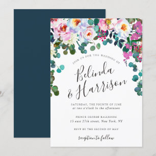 Einladung von Boho Peonies & Eukalyptus Wedding