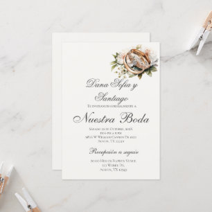 Einladung von Boho Spanish Hochzeit