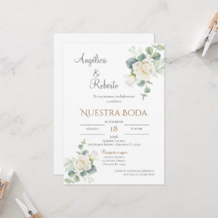 Einladung von Boho Spanish Hochzeit