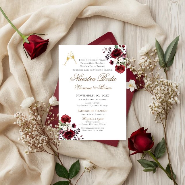 Einladung von Boho Spanish Hochzeit (Von Creator hochgeladen)