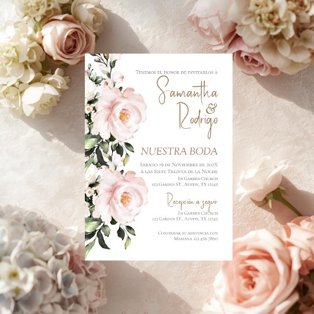 Einladung von Boho Spanish Hochzeit (Von Creator hochgeladen)
