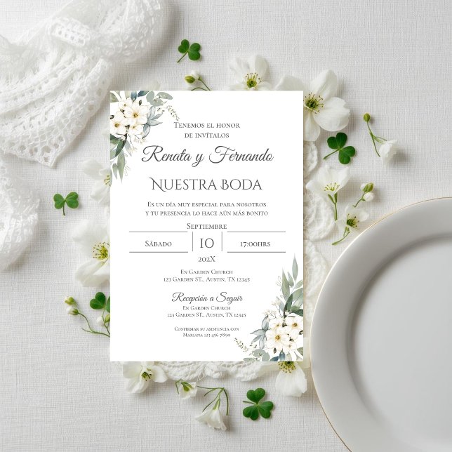 Einladung von Boho Spanish Hochzeit (Von Creator hochgeladen)