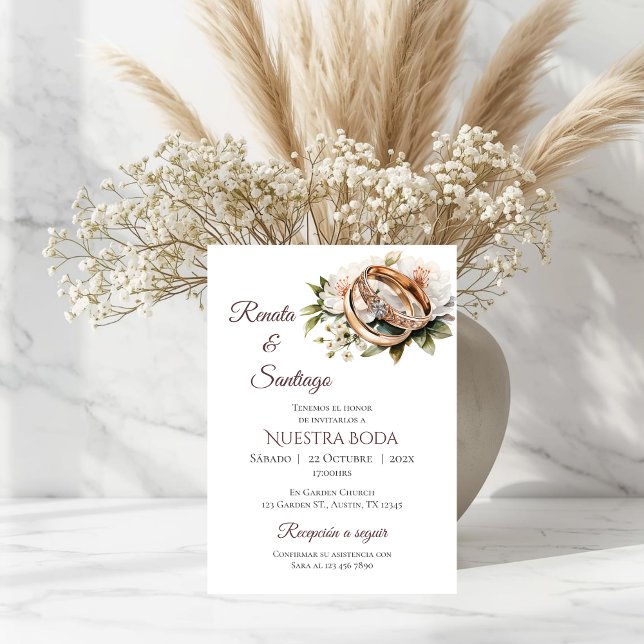 Einladung von Boho Spanish Hochzeit (Von Creator hochgeladen)