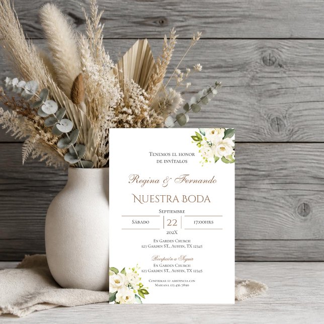 Einladung von Boho Spanish Hochzeit (Von Creator hochgeladen)