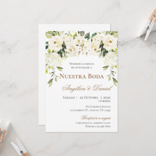 Einladung von Boho Spanish Hochzeit