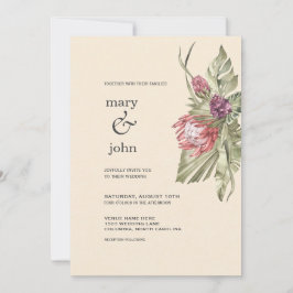 Einladung von Boho Tropical Protea