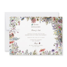 Einladung von Boho Wildblume Garden