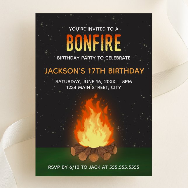 Einladung von Bonfire Birthday (Von Creator hochgeladen)