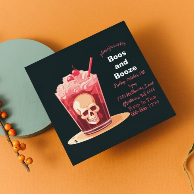 Einladung von Boos und Booze Adult Halloween Cockt (Von Creator hochgeladen)