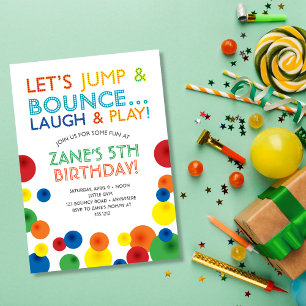 Einladung von Bouncy Ball zum Geburtstag