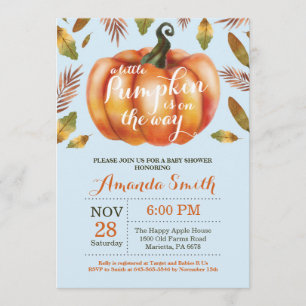 Einladung von Boy Pumpkin Fall Baby Shower