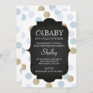 Einladung von Boy Winter Baby Shower