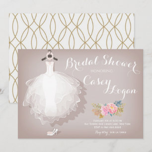 Einladung von Brautparty Dress