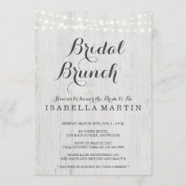 Einladung von Bridal Brunch - Rustikale Hochzeit