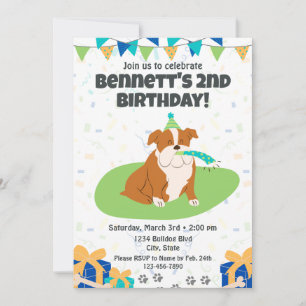 Einladung von Bulldog zum Geburtstag