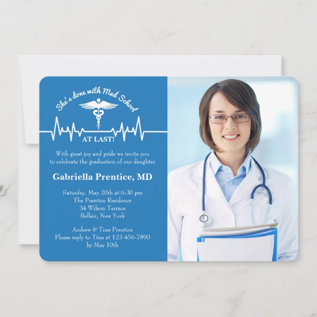 Einladung von Caduceus und Life Line Foto (Vorderseite)