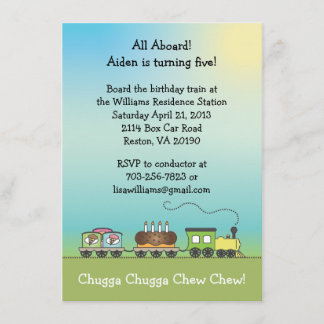 Einladung von Cake & Ice Cream Train - 4,5 x 6,25 