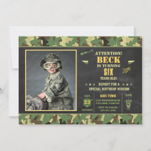 Einladung von Camouflag Geburtstag