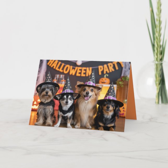Einladung von Canine Halloween-Party (Vorderseite)