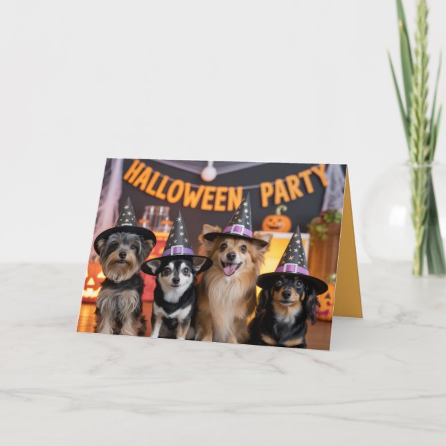 Einladung von Canine Halloween-Party (Vorderseite)