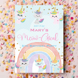 Einladung von Caticorn Meow Gical Birthday