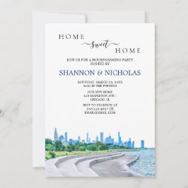 Einladung von Chicago Skyline Housewarming