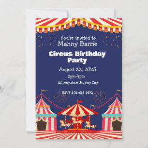 Einladung von Circus Birthday