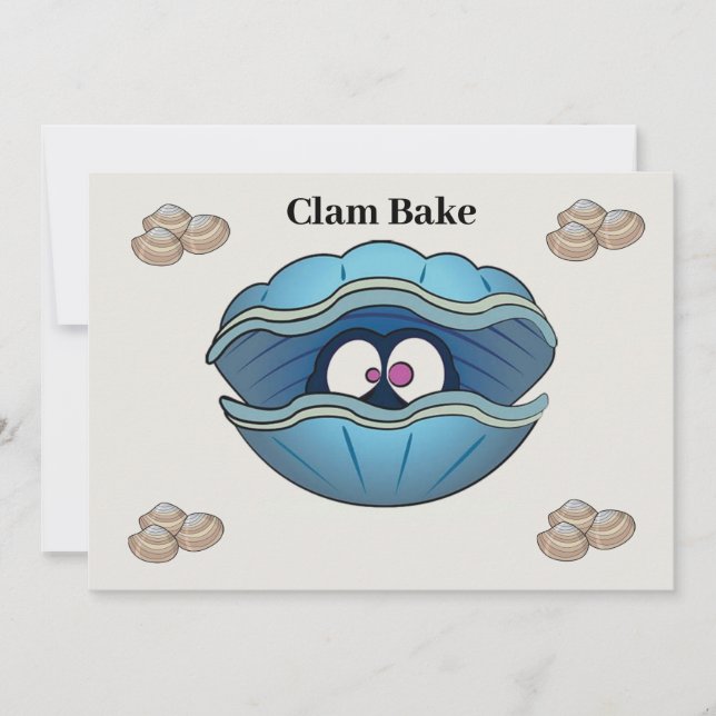 Einladung von Clam Bake (Vorderseite)