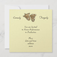 Einladung von Comedy und Tragedy
