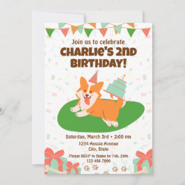 Einladung von Corgi Birthday