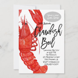 Einladung von Crawfish Boil