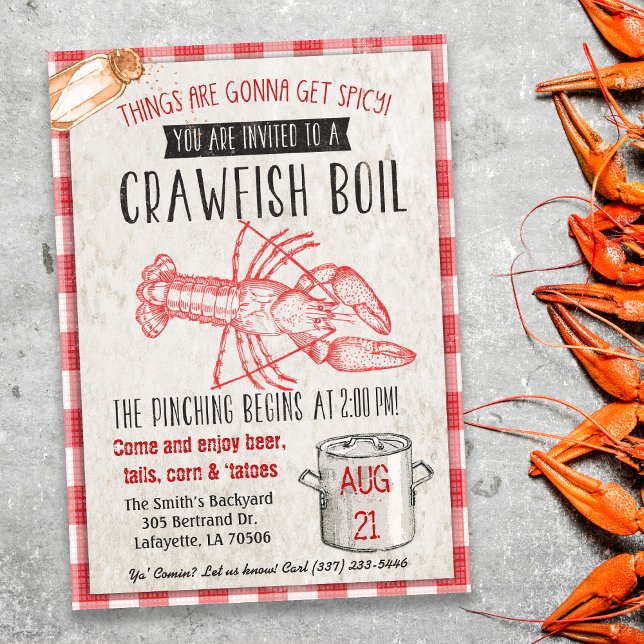 Einladung von Crawfish Boil (Von Creator hochgeladen)